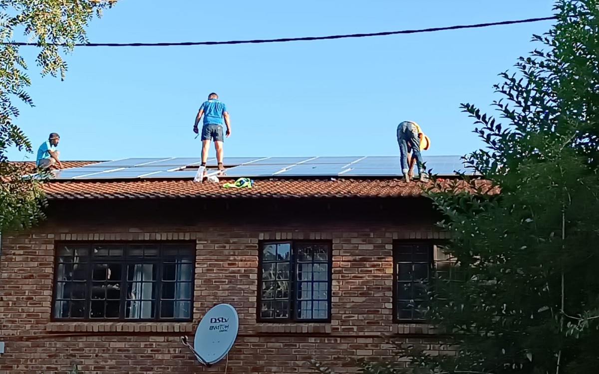 Zonnepanelen voor GCF in Zuid-Afrika